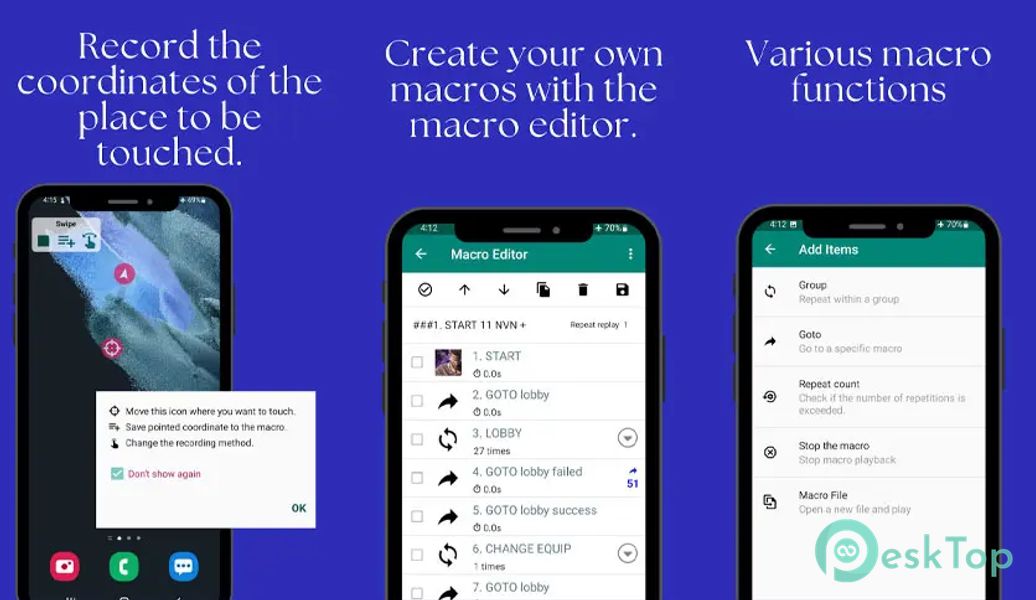 Télécharger Touch Macro Pro - Auto Clicker 3.3.5 APK MOD Gratuitement et Complet