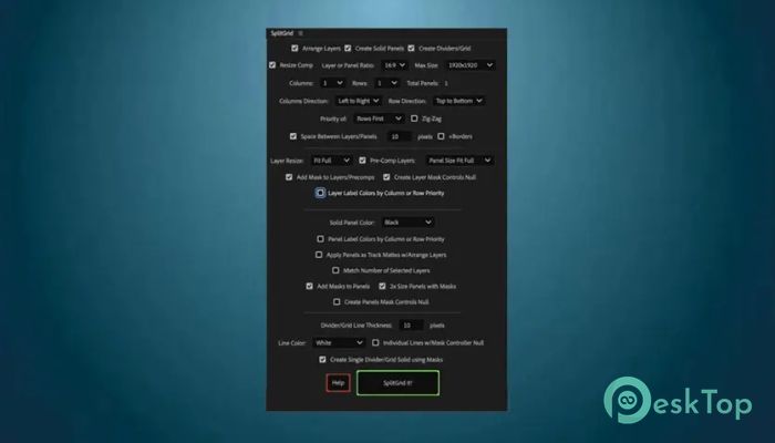تحميل برنامج Aescripts - SplitGrid 1.1 برابط مباشر