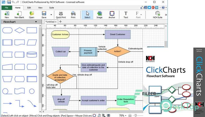  تحميل برنامج NCH ClickCharts Pro 8.61 برابط مباشر