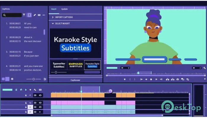 Download Aescripts - Captioneer 1.3.0 for Premiere Free Full Activated