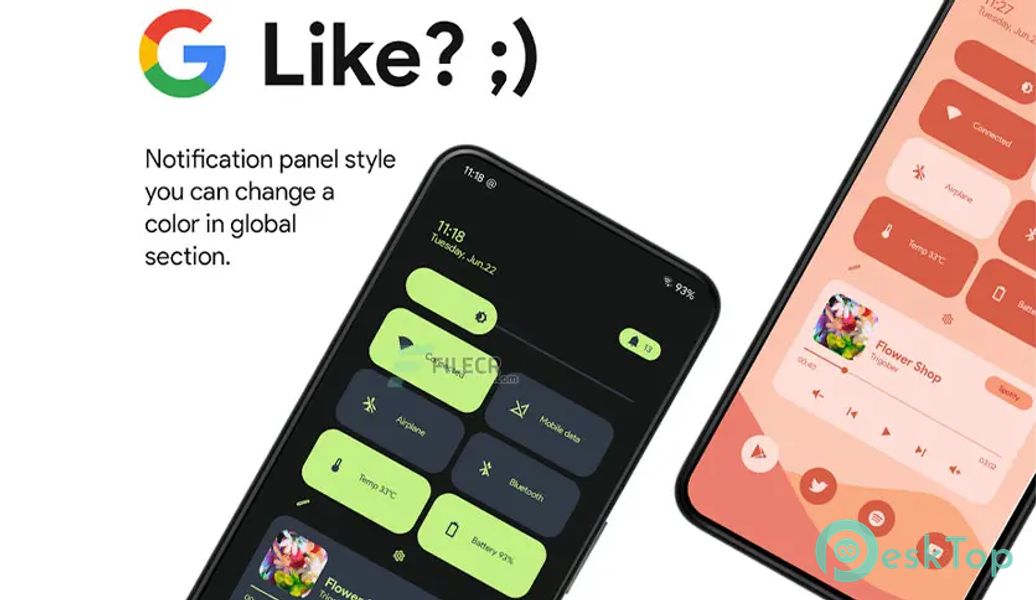 Android 12 U for kwgt v1.1 APK MOD Tam Ücretsiz İndir