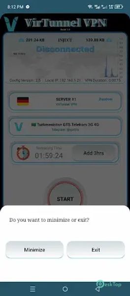VirTunnel VPN 3.6 APK MOD Tam Ücretsiz İndir