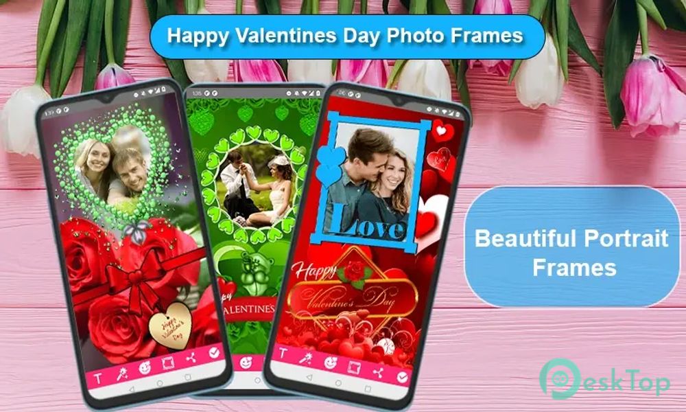Happy Valentines Photo Frames 3.0 APK MOD Tam Ücretsiz İndir