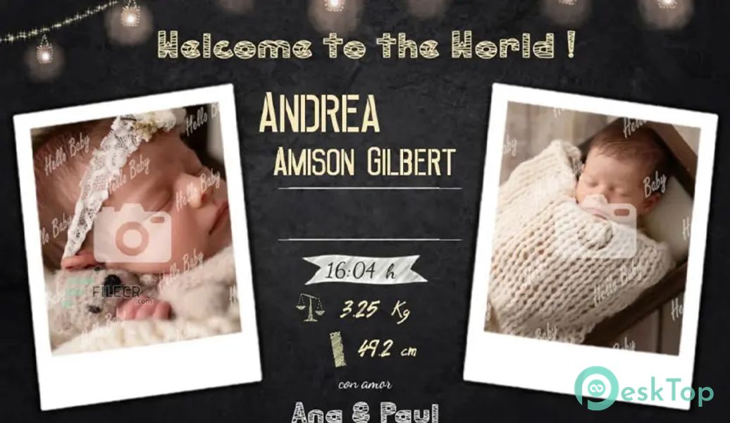 Hello Baby – Baby Card – Birth Announcement