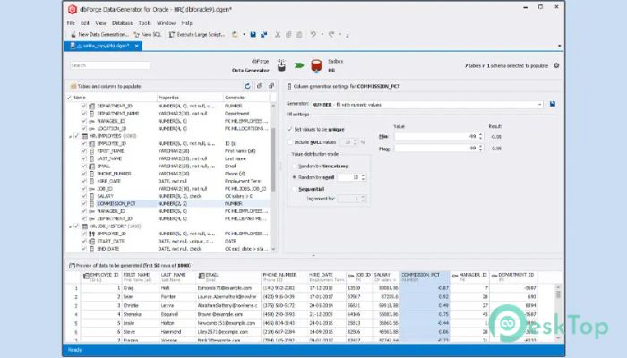 dbForge Data Generator for Oracle 2.5.203 Tam Sürüm Aktif Edilmiş Ücretsiz İndir