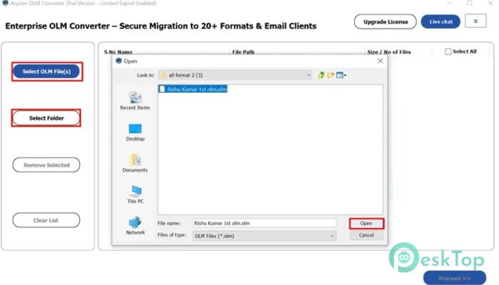 Скачать Aryson OLM Converter Tool 1.0 полная версия активирована бесплатно