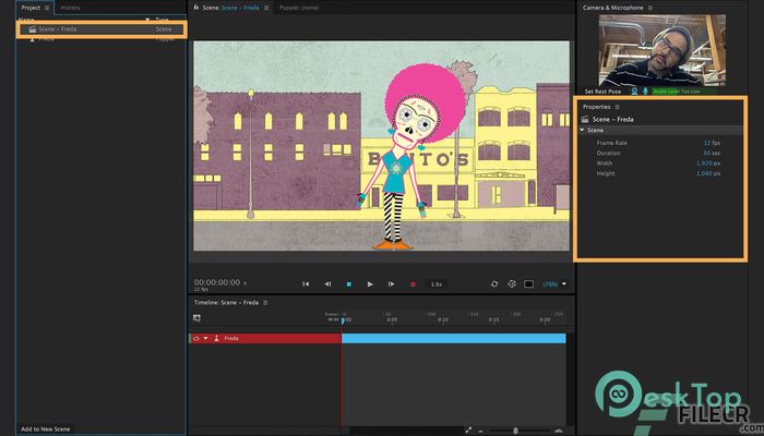 Adobe Character Animator 2021 4.4.0.44 Tam Sürüm Aktif Edilmiş Ücretsiz İndir