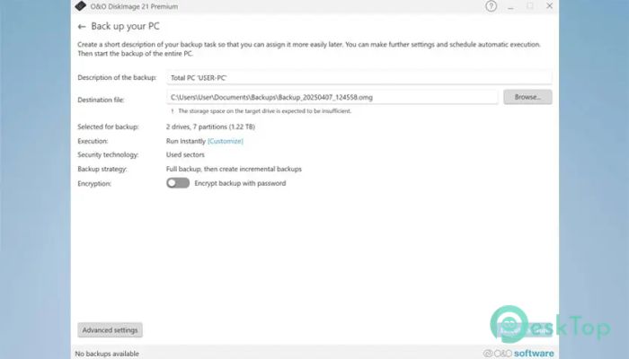 下载 O&O DiskImage Premium 21.0.1078 免费完整激活版