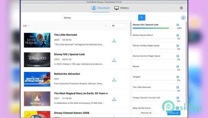 下载 TunesBank Disney- Downloader 1.5.3 免费完整激活版
