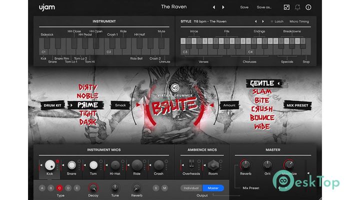 Download UJAM Virtual Drummer BRUTE 2.1.1 Free Full Activated