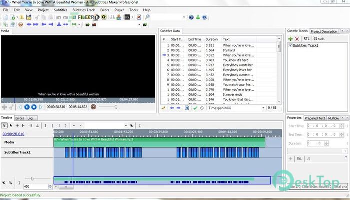  تحميل برنامج AHD Subtitles Maker Professional 5.23.10 برابط مباشر