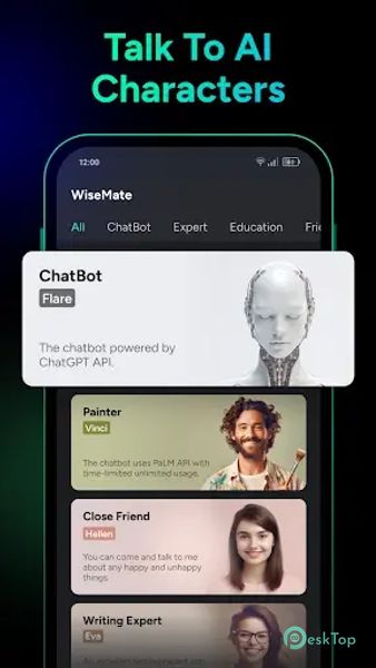 WiseMate - AI ChatBot & Art 1.3.7 APK MOD मुफ्त पूर्ण डाउनलोड