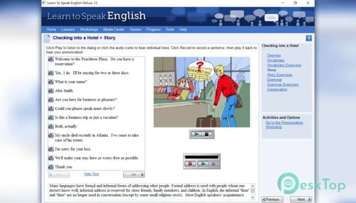 تحميل برنامج Learn to Speak English Deluxe 12.0.0.18 برابط مباشر