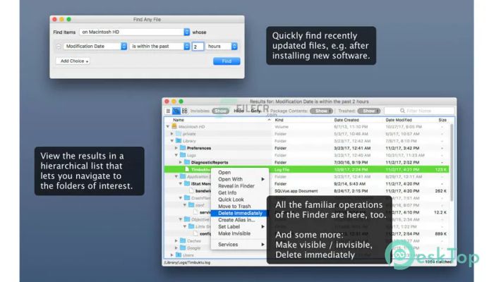 Find Any File (FAF) 2.4 beta6 Mac用無料ダウンロード