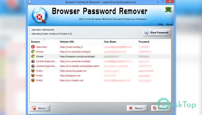 Descargar Browser Password Remover 1.0 Completo Activado Gratis