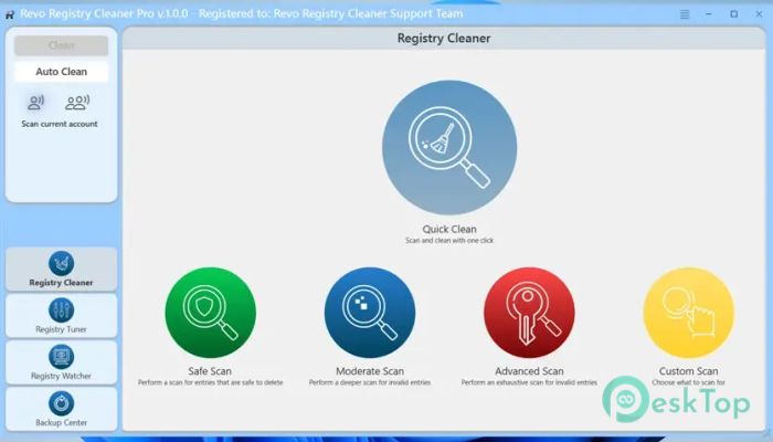 Revo Registry Cleaner Pro 1.5.2 完全アクティベート版を無料でダウンロード