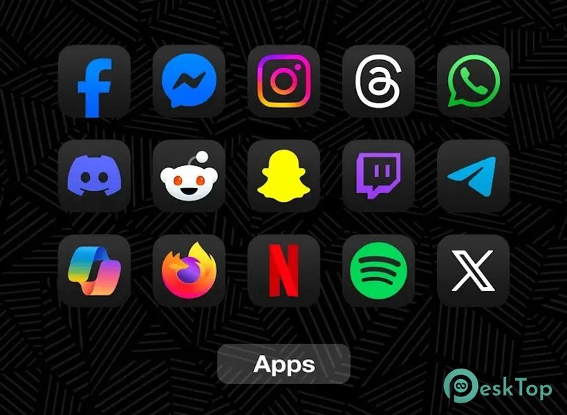 iDarkOS 18 - Icon Pack 1.4.4 APK MOD تحميل مجاني كامل