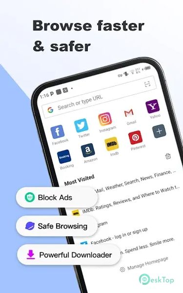 Fiery Browser - Fast & Private 1.6.1 APK MOD Tam Ücretsiz İndir