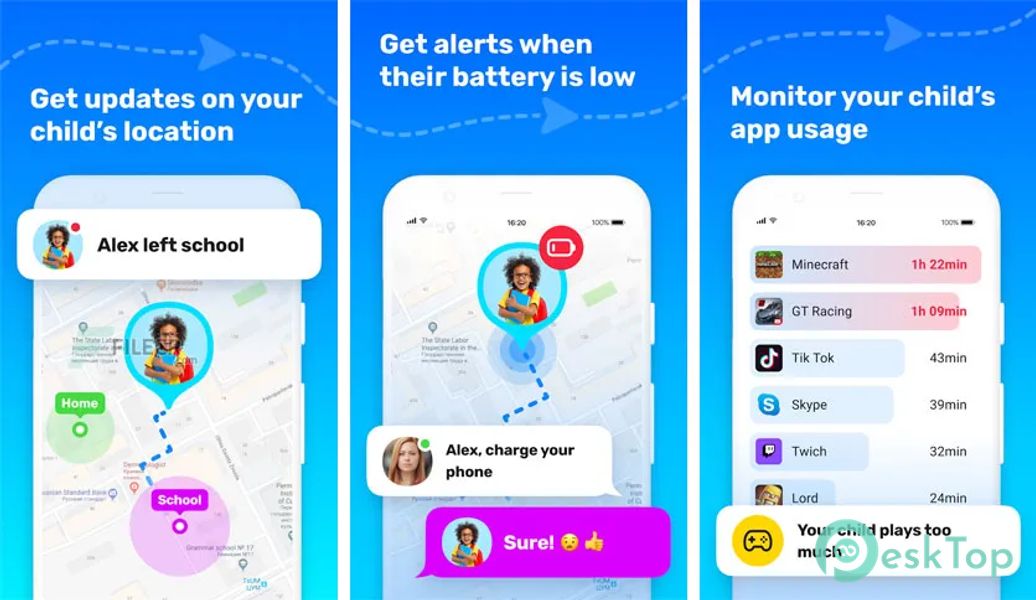 Find my kids - live GPS tracker
