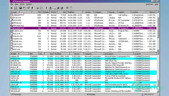 تحميل برنامج EF Process Manager 1.0 برابط مباشر