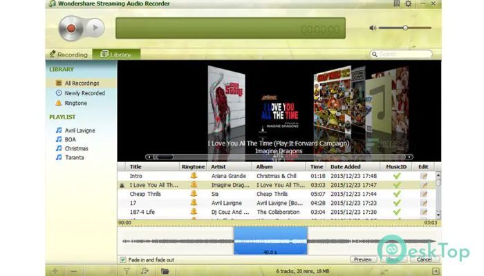 Wondershare Streaming Audio Recorder 2.4.1.5 完全アクティベート版を無料でダウンロード