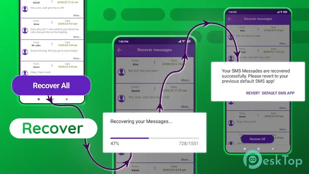 Recover Deleted Messages 22.7.0 APK MOD Полная бесплатная загрузка