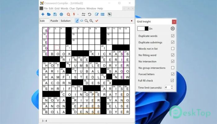 Crossword Compiler 1.0 Tam Sürüm Aktif Edilmiş Ücretsiz İndir