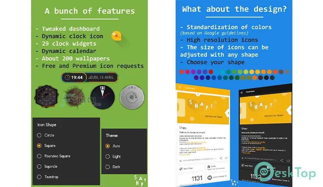 Shapy – Flat & Adaptive Icon Pack