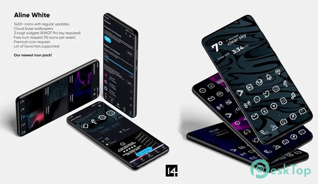 Aline White - linear icon pack 1.8.7 APK MOD 完整免费下载