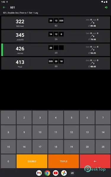 Darts Assistant: Scoring App 1.3.2 APK MOD Tam Ücretsiz İndir