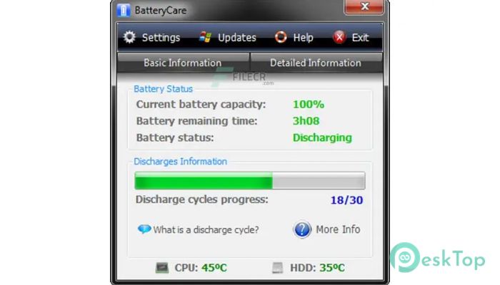 BatteryCare 0.9.36.1 Tam Sürüm Aktif Edilmiş Ücretsiz İndir