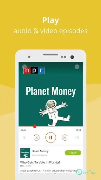 Podcast Player App - Podbean 9.5.3 APK MOD Полная бесплатная загрузка