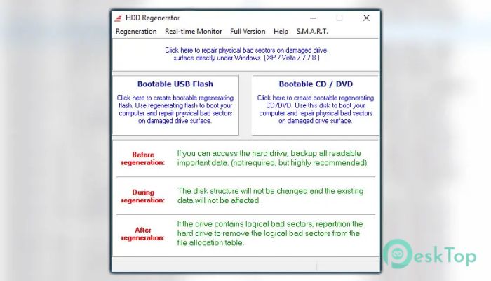 HDD Regenerator v20.24.0.0 完全アクティベート版を無料でダウンロード
