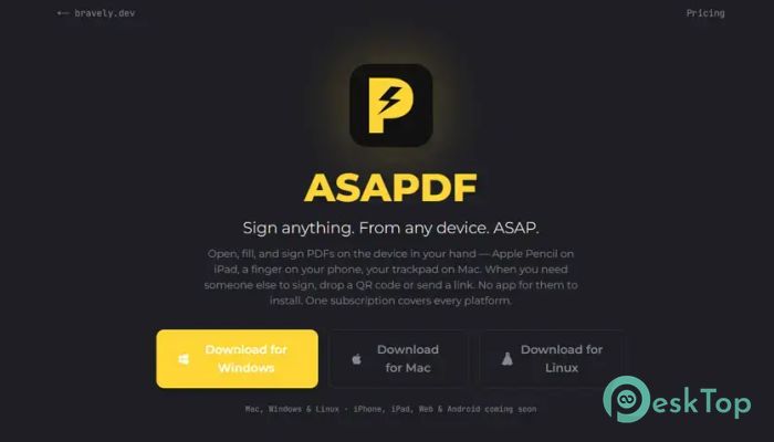 Bravely ASAPDF 1.0 完全アクティベート版を無料でダウンロード