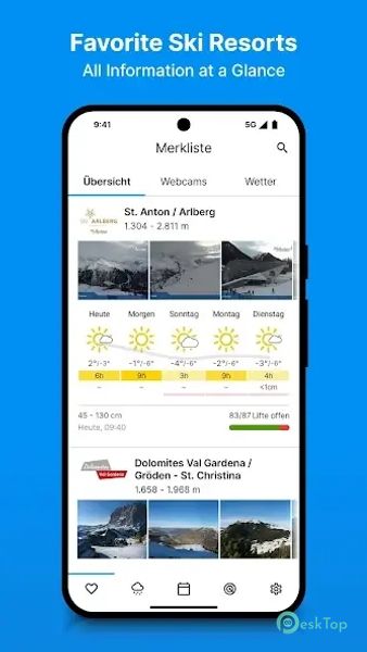 bergfex: Ski, Snow & Weather 4.6.8 APK MOD تحميل مجاني كامل