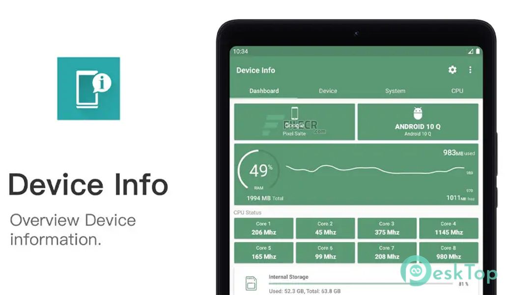 Device Info - View phone info 3.3.7.1 APK MOD Tam Ücretsiz İndir