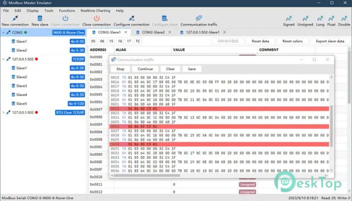 Modbus Master Emulator  2.0.2.9 完全アクティベート版を無料でダウンロード