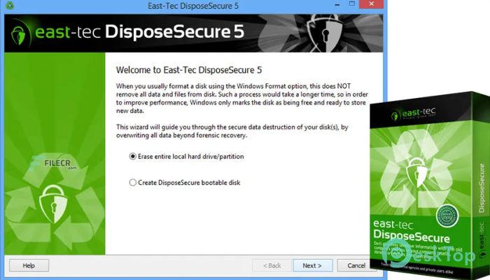 Download east-tec DisposeSecure 5.5.0.5688 Free Full Activated