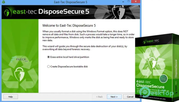 east-tec DisposeSecure 5.5.0.5688 Tam Sürüm Aktif Edilmiş Ücretsiz İndir