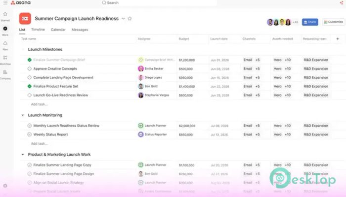 Download Asana For Desktop 1.0 Free Full Activated
