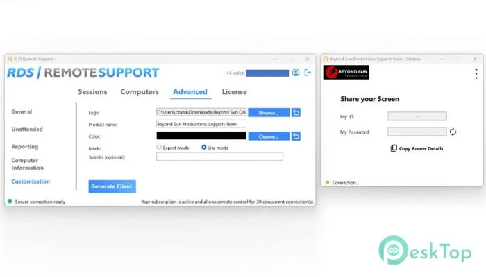 RDS-Remote Support 2024 1.0 Tam Sürüm Aktif Edilmiş Ücretsiz İndir