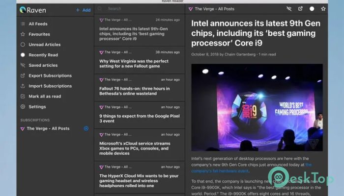 Download Raven Reader  1.0.80 Free Full Activated