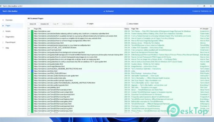 Télécharger Toms Site Auditor 1.0 Gratuitement Activé Complètement