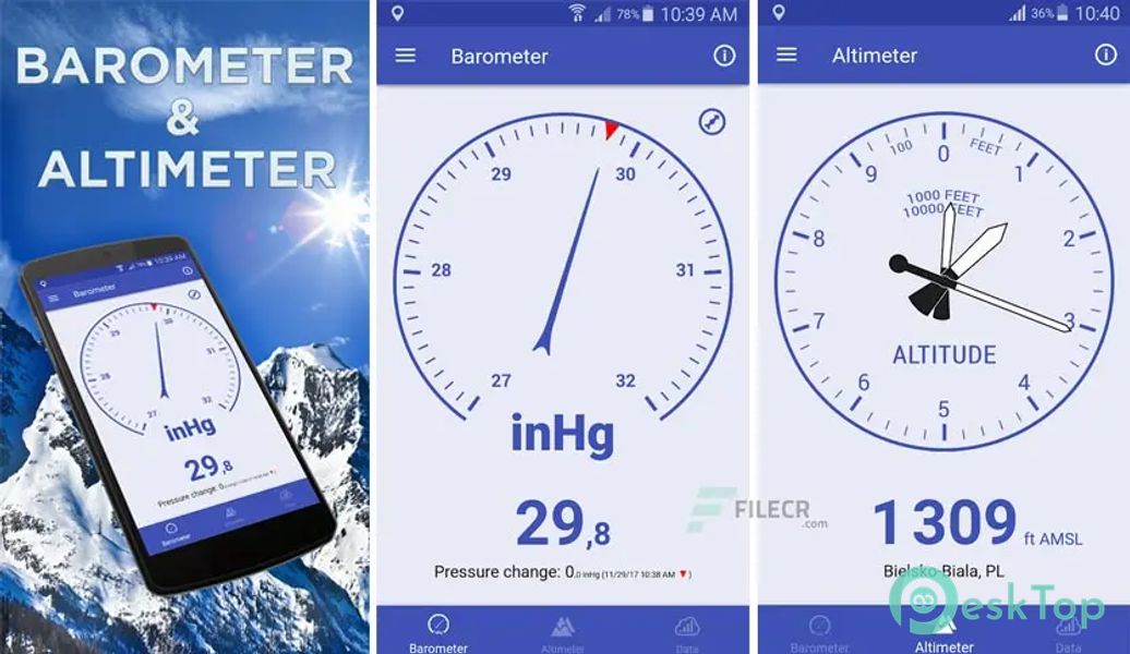 Barometer & Altimeter 2.6.06 APK MOD Полная бесплатная загрузка