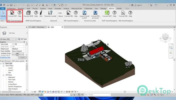 Скачать Visionworkplace 3DPDF Converter for Autodesk Revit  25.24.5.0 полная версия активирована бесплатно