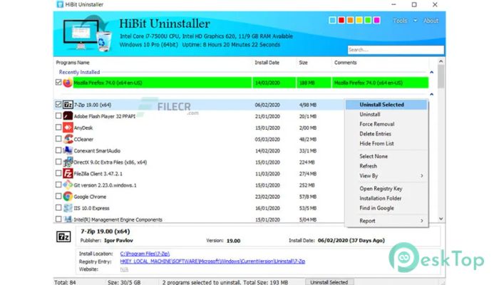  تحميل برنامج Hibit Uninstaller  2.7.70.100 برابط مباشر