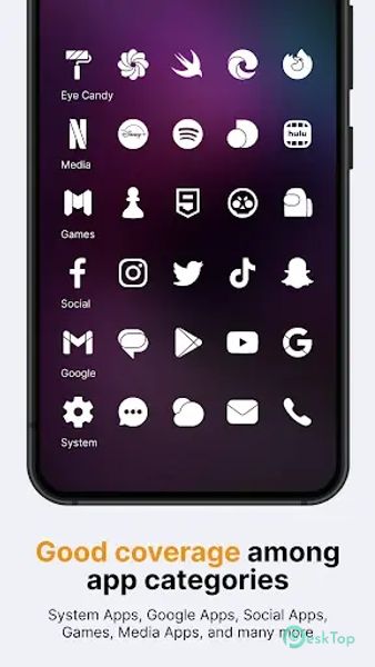 Lena White - Glyph Icon Pack 2.2.0 APK MOD Unlocked (Full) Free Download