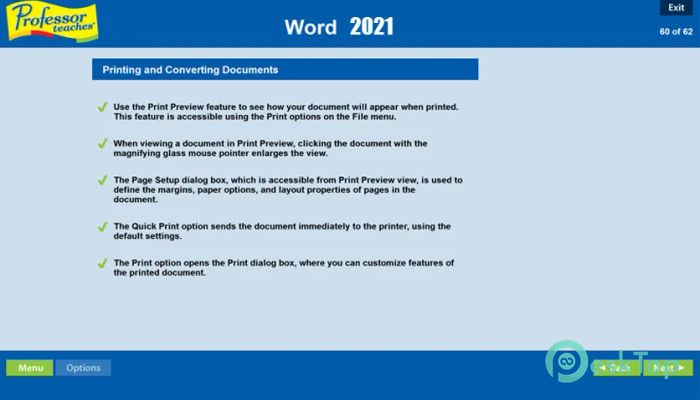 Télécharger Professor Teaches Word 2021 v3.0 Gratuitement Activé Complètement