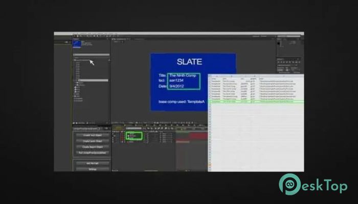 Скачать AEscripts CompsFromSpreadsheet 5.23 полная версия активирована бесплатно