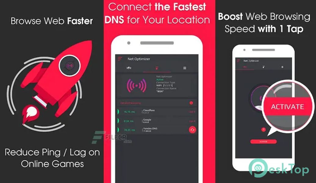 Net Optimizer - Optimize Ping 1385-3r APK MOD Tam Ücretsiz İndir